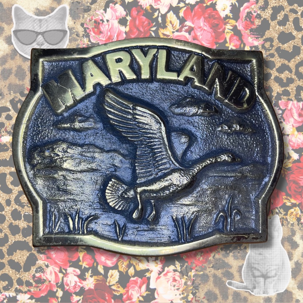 Vintage 1979 “Maryland" Belt Buckle byHeritage Mint, ltd.